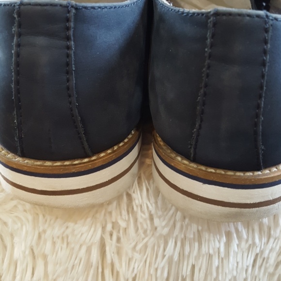 TOSONI blue suede oxfords - Picture 7 of 8